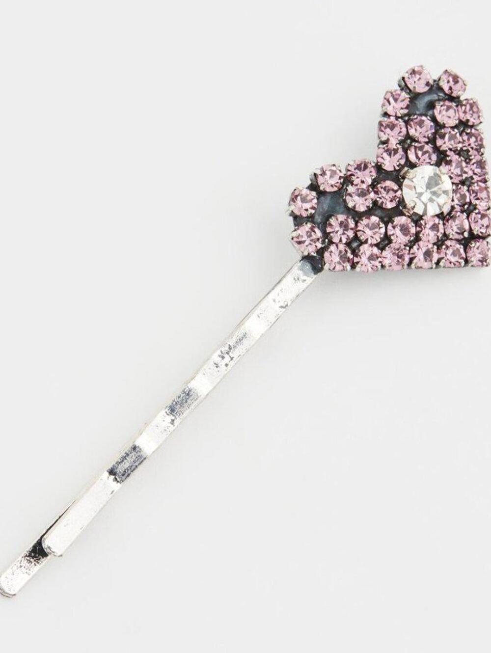 DANNIJO Amari Crystal Heart Bobby Pin